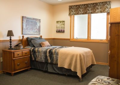 Bedroom at Independence House at Coddington: Assisted Living Lincoln NE