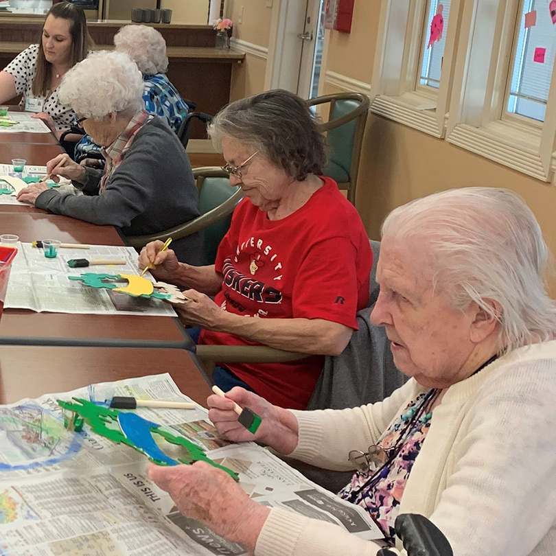 Painting Activity: Assisted Living Lincoln NE