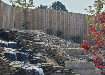 Independence House at Mandarin: Backyard Garden Waterfall: Assisted Living Lincoln NE