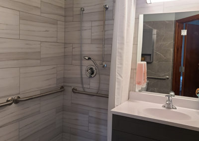 Bathroom Shower at Independence House Mandarin: Assisted Living Lincoln NE